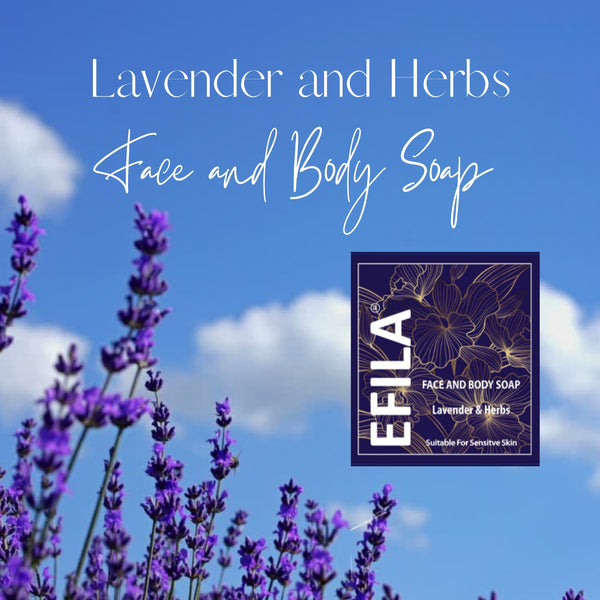 EFILA Face and Body Soap Bar - Lavender and Herbs