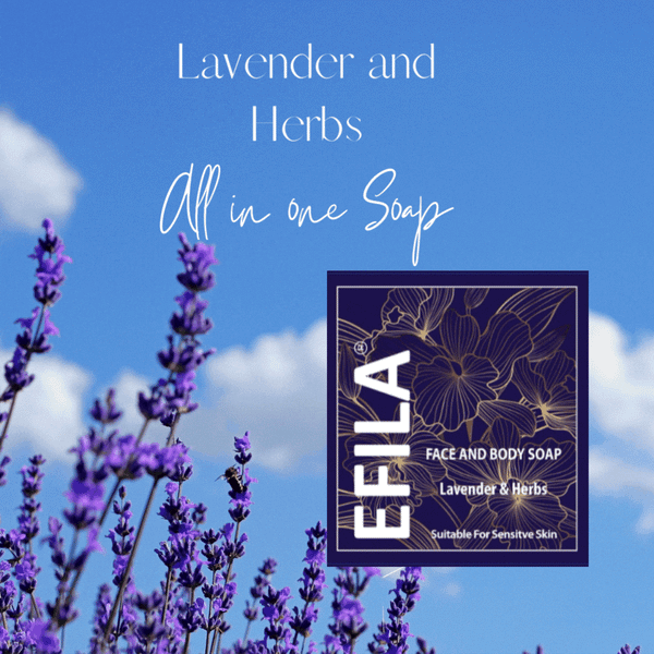 EFILA Face and Body Soap Bar - Lavender and Herbs